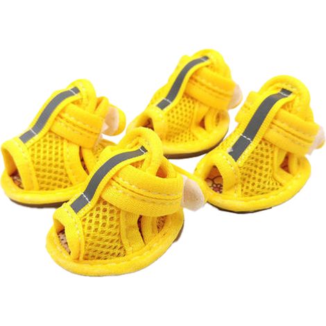 Sandales d'été en maille pour petits chiens, protège-pattes respirants pour chiots et chats, bottes pour chiens, chaussures respirantes pour chiens (1/5)