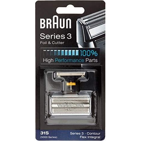 Tête de rasage Braun 31S – Compatible avec rasoirs Braun Series 3 – Grille de rasage durable – Remplacement tous les 18 mois (1/5)