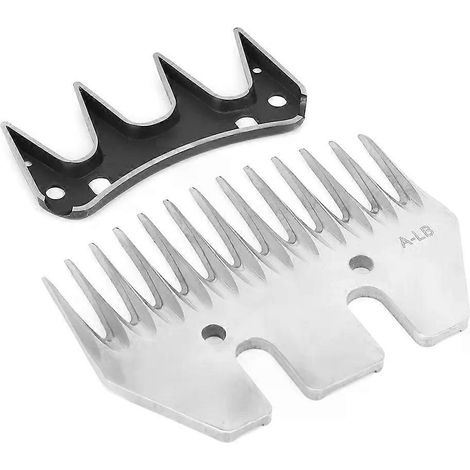 Lame de tondeuse à moutons en acier inoxydable haute dureté, rechange pour tondeuse (lame droite à 13 dents + lame pivotante) --JXLGV (1/5)