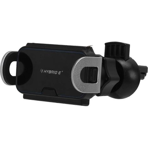 Support téléphone pour bouche d'aération voiture, avec désodorisant intégré, rotatif à 360°, joint à rotule amorti, compatible écrans 4 à 6,9 pouces, antidérapant et robuste. (1/4)