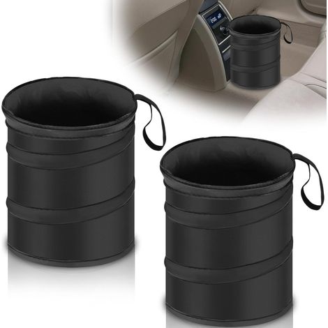 Pattumiere PCS, cestino per rifiuti pieghevole per auto, pattumiera portatile con elastico per ricambi auto, adatta per uso esterno