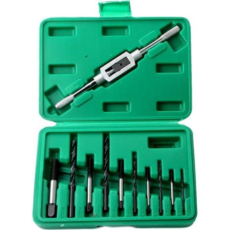 Extracteur de vis cassé,11pcs kit d'Extracteur de Vis Extracteur de vis endommagé Extractor Set pour l'Enlèvement de Vis Cassées ou Endommagées Boulons Fastners Outil de Suppression (1/4)