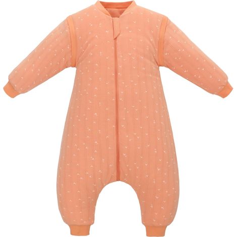 Sac de couchage bébé hiver 2.5 TOG Sac de couchage avec pieds Sac de couchage bébé Petit enfant Coton biologique Sacs de couchage Pyjama extra doux pour garçons et filles (1/5)