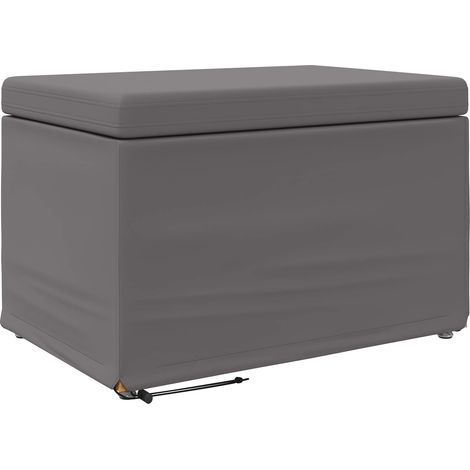 Stool Grey 61 x 41 x 40 cm Faux Leather and Engineered Wood vidaXL