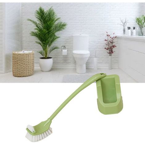 BelleRise – Doppelseitige Toilettenbürste – Europäisches Design mit Sockel – Grün – für Bad und WC (1/5)