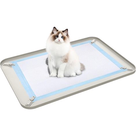 Toilettes pour Chien d'intérieur Pratiques Bord Haut antidérapant étanche Bac à pour chien et animal de compagnie Pour La Maison Le Dortoir L'Appartement Le Salon Le Sol Et (1/5)