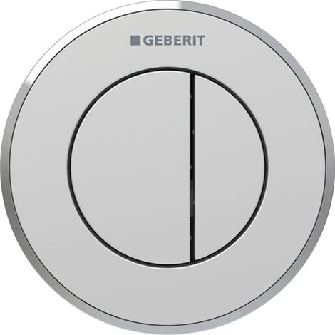 Geberit Type 10 Pneumatic Dual Flush Plate for Concealed Cistern - Matt Chrome