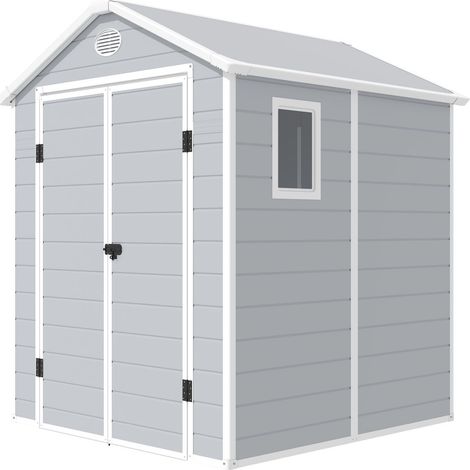Gartenfreund Kunststoffspielhaus Harmony Big Store H. 226 T. 192 L. 190 cm grau (1/4)