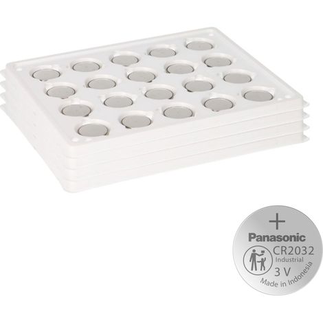 80x Panasonic CR2032 Batterie Lithium Knopfzelle CR2032BS Bulk (1/5)