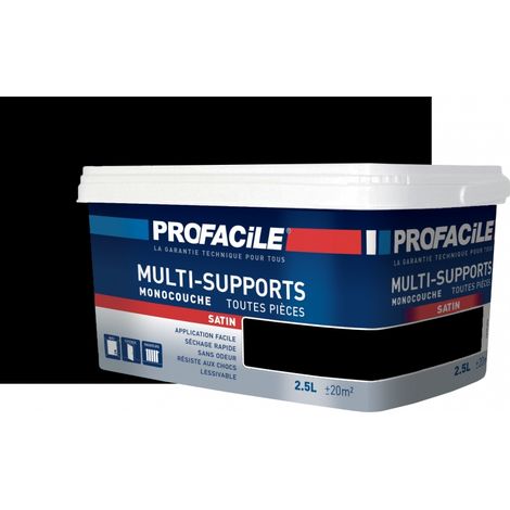 Peinture intérieure multi-supports, satin, murs, plafonds, boiseries, radiateurs, sans odeur, plusieurs teintes PROFACILE 000000 2.5 litres