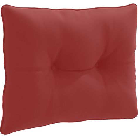 vidaXL Cuscino per schienale PUTTEN 100% Poliestere Rosso Vino (1/5)