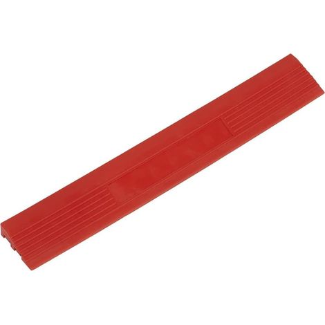 FT3ERM Lot de 6 dalles de sol en polypropylène Rouge 400 x 60 mm (1/2)