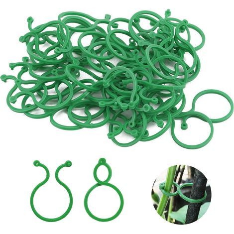 200 Pièces Clips de Support pour Plantes Clips de Fixation Plantes Exterieur Attache pour Tomates Attache pour Plantes Grimpantes Clips de Jardin pour Fruit Légume Tomates(200 pcs) (1/5)