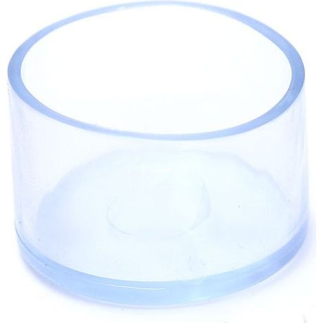 Lot de 12 Embouts de Pieds de Chaise Ronds en PVC Anti-Rayures, 4,0 cm, 40 mm, Transparents (1/5)