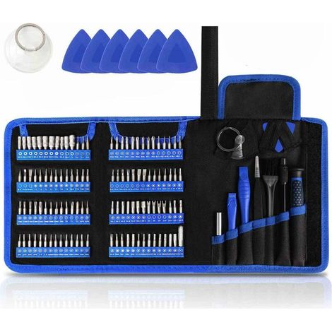 Ensemble de tournevis de précision 126 pièces : outils de réparation et de démontage, adaptés aux MacBook, ordinateurs portables, iPhone, iPad, lunettes, ordinateurs portables, Xbox, etc. (1/5)