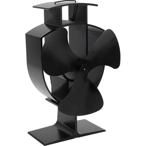 Ventilatore per camino, efficiente trasferimento di calore, 3 pale, migliore circolazione dell'aria calda, resistenza alle alte temperature, dispositivo di sicurezza per stufe a pellet (1/5)