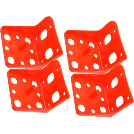 Boîte à Sel Surface Lisse Orange pour Bétail en Plastique 4 Pièces Facile à Nettoyer Support Solide pour Élevages Commerciaux et Domestiques (1/5)