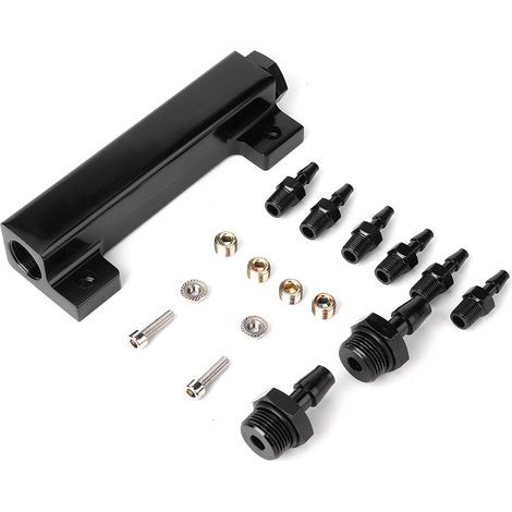 Ansaugkrümmer-Kit mit 6 Anschlüssen für Unterdruck, 1/8 NPT Turbo-Boost-Kraftstoff-Blow-Off-Ventil für Rennstrecken (1/5)