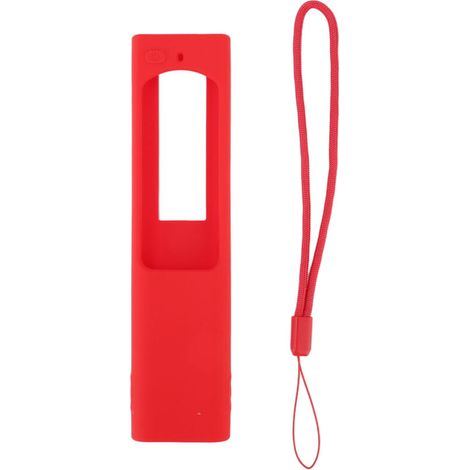 Étui de protection en silicone souple et antichoc pour télécommande Samsung TV BN59, rechargeable solaire, couleur rouge. (1/5)