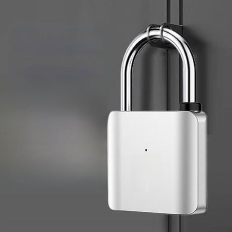 pour cadenas Biométrique Empreinte Digitale Zinc Alliage IP65(Black) (1/5)