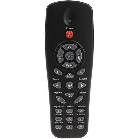 Télécommande de remplacement compatible avec les projecteurs Optoma : DS322, DS317, DS316, DS219, DS216, DS211, DS306, DS671, ES530, ES529, ES521 et ES522. (1/5)