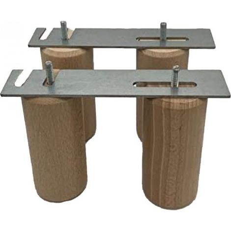 Bysommiflex – Platines de liaison pour sommiers – Assemblage rapide sans outil – Matériaux certifiés PEFC et OEKO-TEX – Pour lit de 180 cm