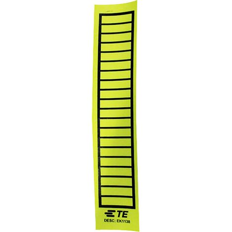 TE Connectivity 6-1768019-9 EK1138 Kabel-Etikett EK 38 x 11 mm Farbe Beschriftungsfeld: Gelb Anzahl