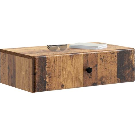 Maison Exclusive - Tavolino da Parete Laterale Legno antico 59 x 34,5 x 17 cm