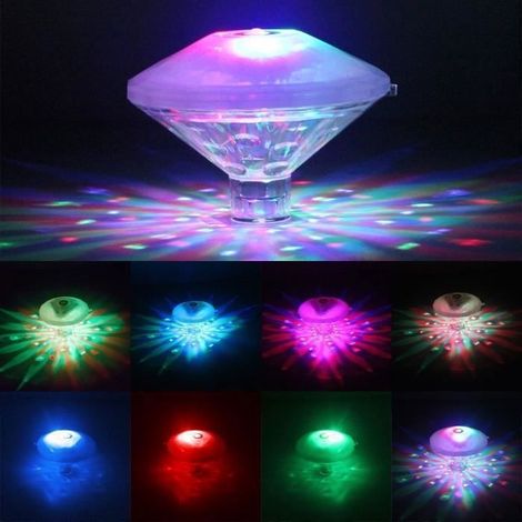 2pcs Lampe Flottant Sous-marin RGB LED Disco Eclairage Glow Show Piscine Jacuzzi Spa Lampe lumière décorée (1/4)