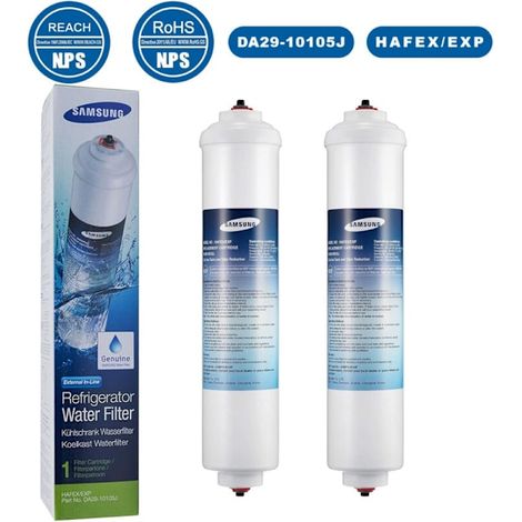 Lot de 2 filtres à eau pour réfrigérateur Samsung DA29-10105J HAFEX/EXP WSF-100, DA99 02131B, EF9603, HAIER LG (PA)