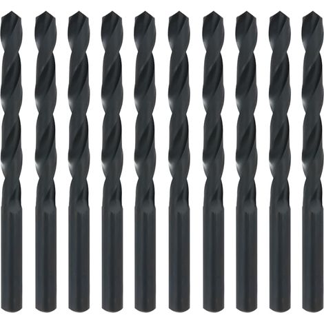 Set di 10 punte elicoidali HSS in acciaio rapido da 3,5 mm, adatte per rame, alluminio, ferro, plastica e legno.