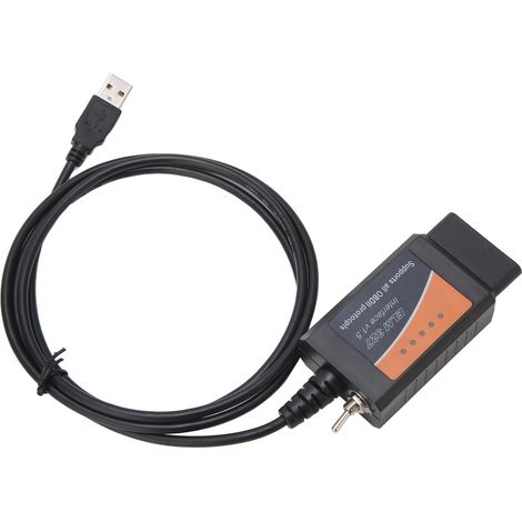 Adaptateur USB OBD2 pour lecteur de codes ELM327, câble de diagnostic pour FORScan FoCCCus (1/5)