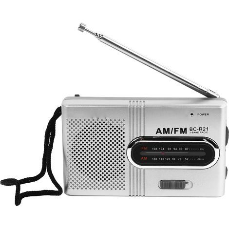 Radio portable à pointeur, signal stable, fonctionne sur piles, son clair, idéale pour les exercices matinaux et les voyages. Parfaite pour le sport matinal et les voyages. (1/5)