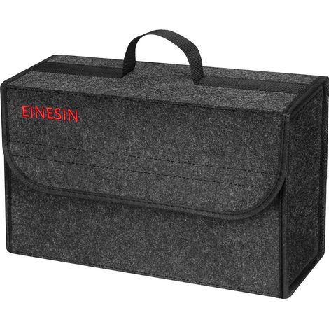 Sac de Coffre Voiture en Feutre, Organisateur de Coffre Pliable, Boite Rangement pour Outils & Entretien - Shopping et Accessoires de Voiture (40X15X25CM,1PC) (1/5)