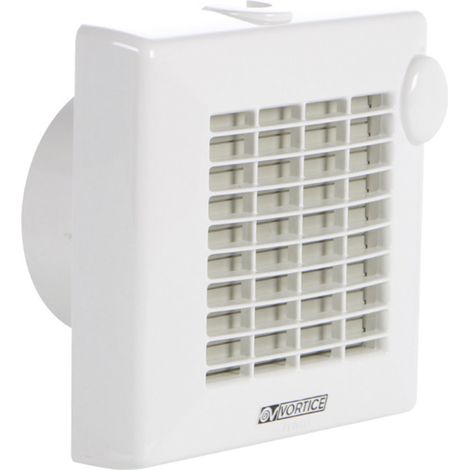 Vortice – Extracteur universel 12 VAC diamètre 100mm – Débit 90 m³/h – Moteur AC à palier – Installation murale ou plafond – Couleur blanche
