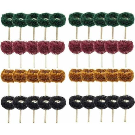 40 Stück 1" (25 mm) Schleifscheiben/Polierscheiben für Dremel-Rotationswerkzeuge (1/4)