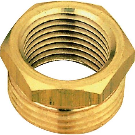 réduction en laiton à visser - 6 pans - mâle 33 x 42 vers femelle 20 x 27 - sachet de 1