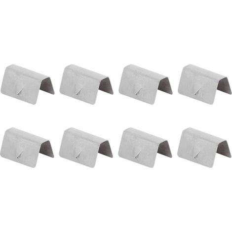 8 Pièces Voiture Vent Pluie Déflecteur Canal Acier Inoxydable Fixation Clips de Retenue Adaptés pour G3 Automobile Intérieur (1/5)