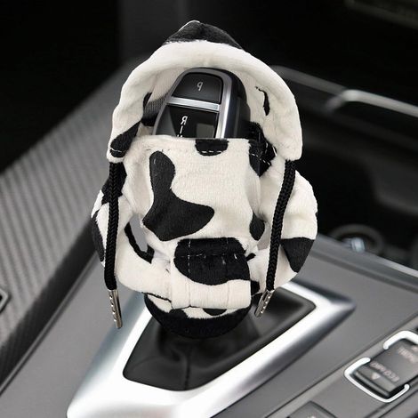 Sweat à capuche pour levier de vitesse de voiture avec mini design amusant et tendance, housse chaude d'hiver pour levier de vitesse et protection du pommeau, accessoire intérieur universel pour la dé (1/5)