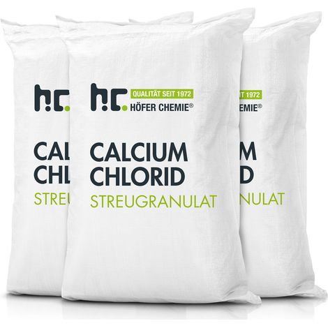 3x 25 kg Calciumchlorid Streugranulat & Entfeuchtergranulat