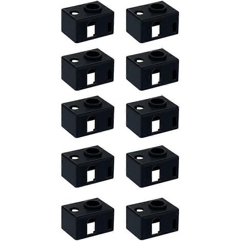 Lot de 10 housses en silicone pour bloc chauffant V6 PT100 pour imprimantes 3D - Rétention de chaleur et protection améliorées (1/5)