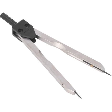 Compas d'ECG en acier inoxydable, règle de 0 à 2,4 pouces, outil de mesure pour le dessin technique et les soins infirmiers, noir (1/5)