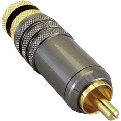 BKL Electronic 0101020 Connettore RCA Spina dritta Numero Poli (num): 2 Nero 1 pz.