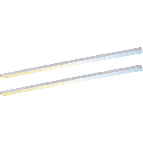 Paulmann LED Lichtleiste Inline Erweiterung chrom matt 55 cm TW 2er Set (1/3)