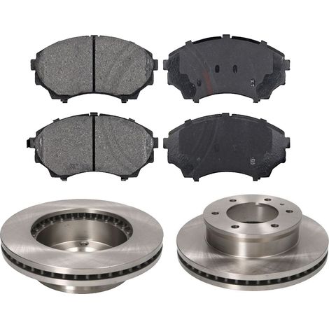KIT FRENI ANTERIORI compatibile con FORD RANGER (ET)) - DISCHI + PASTIGLIE OEM: FDB1817 / 18017 /SOSTITUZIONE DIRETTA/BASSA POLVERE/SILENZIOSO