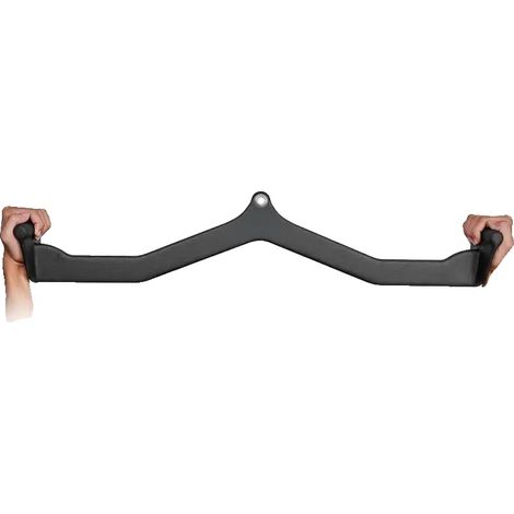 Accesorio de tracción vertical, mango de goma, capacidad de carga máxima 550 kg, negro. (1/2)
