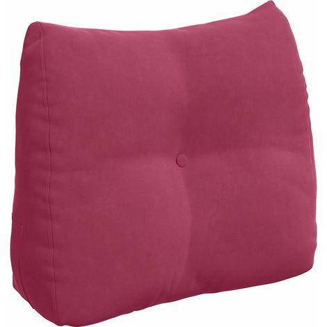 Coussin de Dos Bordeaux 60 x 24 x 50 cm Velours