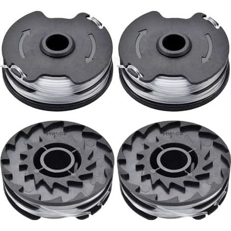 4 Stück Parkside Trimmerfadenspulen, kompatibel mit PRTA 20-Li B2/C3, PRT 300/550 A1/A3, IAN351753 TLP-01, Freischneider-Ersatzteil, 1,6 mm für Parkside (Lidl) Geräte (4 Spulen) (1/5)