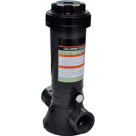 Dispensador automático de cloro, apto para piscinas y spas, color verde militar. (1/2)