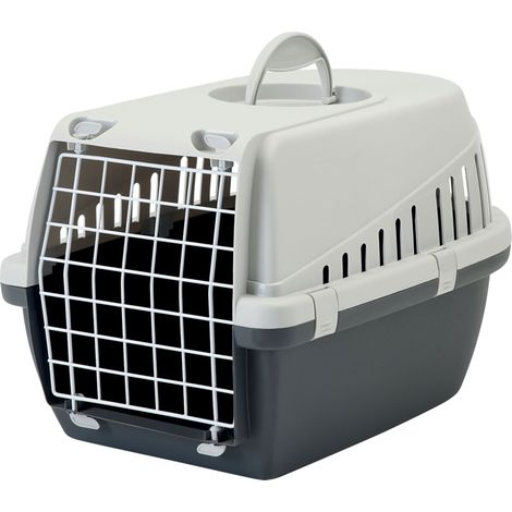 Cage de transport Trotters grise Taille : M